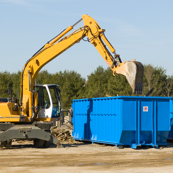 can i choose the location where the residential dumpster will be placed in Blaine